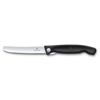 Victorinox Swiss Classic 4.3 Inch Tomato & Table Knife Straight Edge Black
