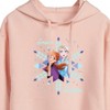 Women's - Frozen 2 - Snow Sisters Cropped Graphic Hoodie - 2 of 3
