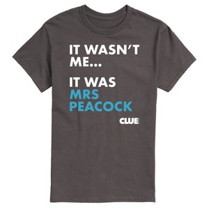 Men's - Clue - It Wasnt Me It Was Mrs Peacock Short Sleeve Graphic T-Shirt - 1 of 4