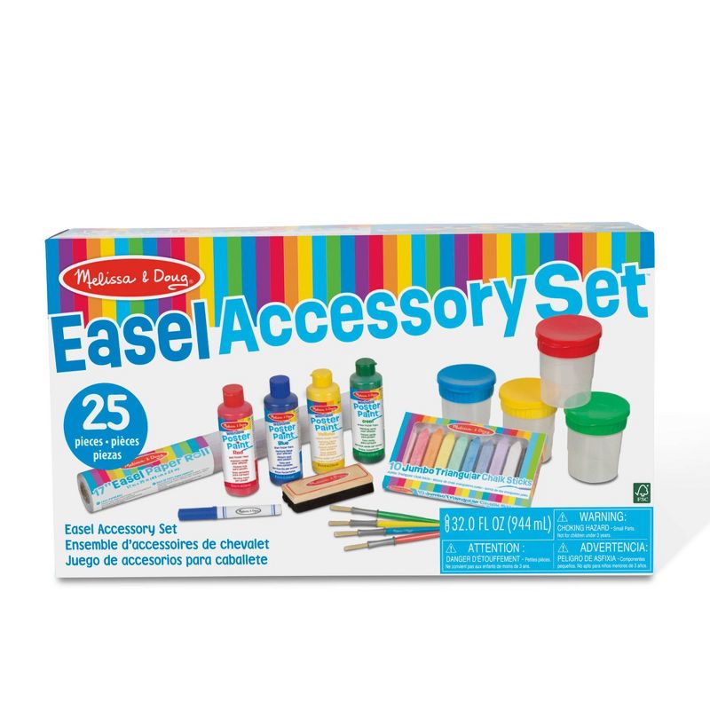 Melissa &#38; Doug Easel Accessory Set - Paint, Cups, Brushes, Chalk, Paper, Dry-Erase Marker, 4 of 11