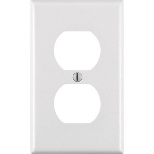 Leviton White 1 gang Thermoset Plastic Duplex Wall Plate (Pack of 20) - 1 of 1