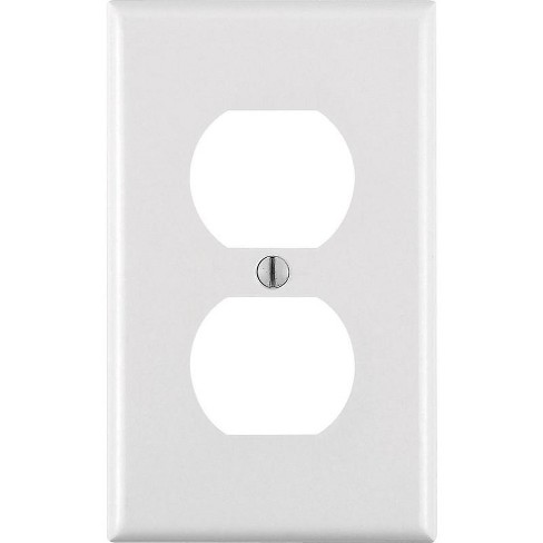 Leviton White 1 gang Thermoset Plastic Duplex Wall Plate (Pack of 20) - image 1 of 1