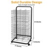 Coucheta Art Drying Rack, 16 Removable Shelves Art Storage, Paint Drying Rack for Classroom Art Supplies, Painting Stand, with Four Lockable Wheels - 4 of 4