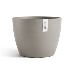 Ecopots Stockholm Durable Modern Round Indoor/Outdoor Recycled-Based Composite Flower Pot Planter - 1 of 4