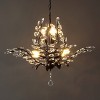 Contemporary Bohemian Iron/Acrylic LED Pendant Oil Rubbed Bronze/Clear - JONATHAN Y - 4 of 4
