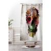 Ali Gulec Gardening Floral Skull Shower Curtain Yellow - Deny Designs - image 2 of 4