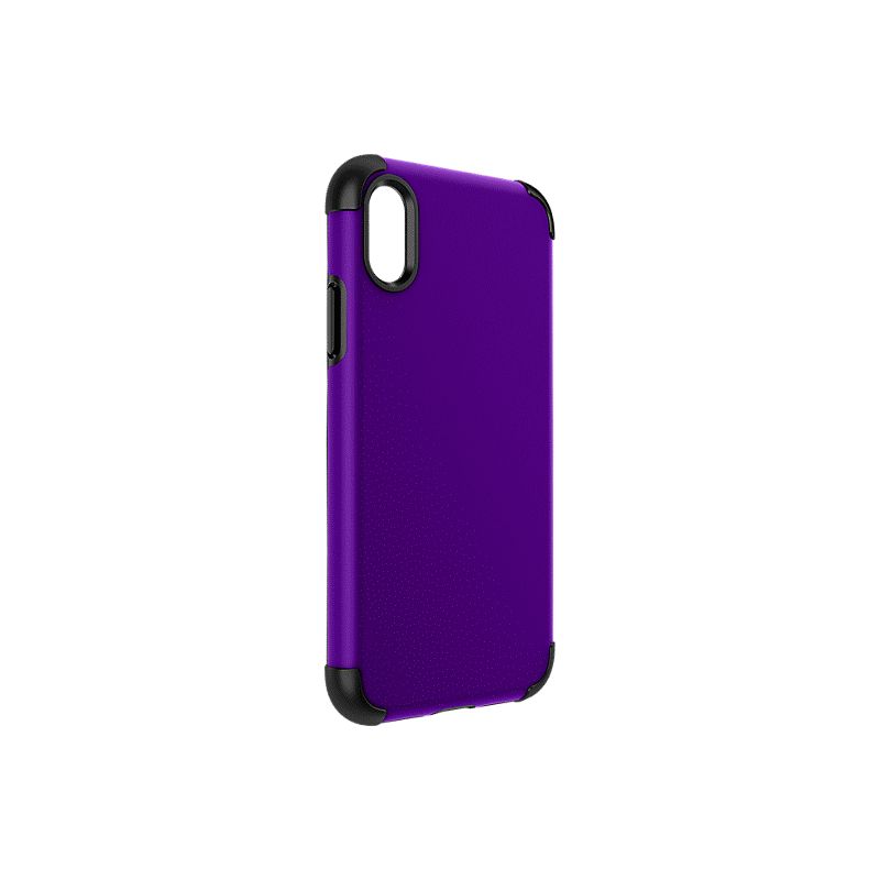 Verizon Rubberized Slim Case for iPhone XR - Purple/Black, 2 of 4