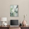 Art Remedy Rainfall on the Grass Green Abstract Wall Art Framed - 2 of 4