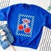 Simply Sage Market Patriotic Cherries Checkered Sweatshirt - 3 of 4