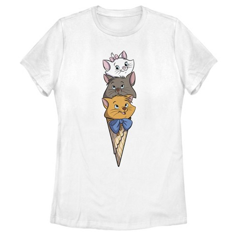 Women's Aristocats Triple Scoop Kittens T-Shirt - image 1 of 4