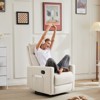 GlasFlength Seating Sets, Manual Recliner Chair Single Sofa, Massage and Heating, for Living Room, Beige, 25.2"*29.2"*38.7" - 2 of 4