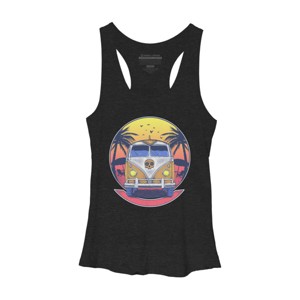 Women's Design By Humans My Skull Beach Van By fathi_dhia Racerback Tank Top - 1 of 2