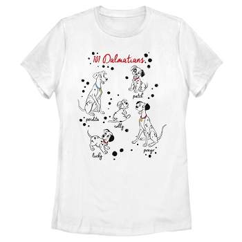 One Puppy Target And Large Women\'s - Dalmatians X : Hundred White T-shirt One - Love