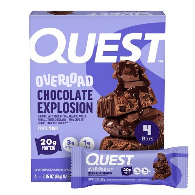 Quest Nutrition Overload Bar - Chocolate Explosion - 4ct