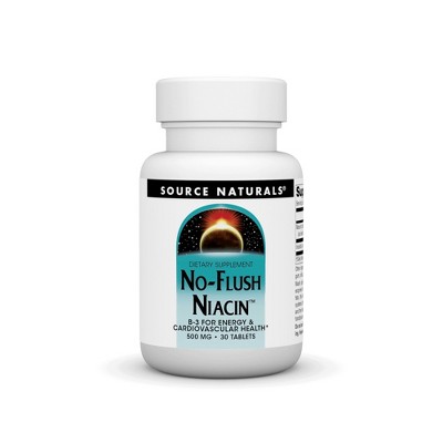No-Flush Niacin 500mg by Source Naturals, Inc.  -  30 Tablet