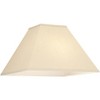 Springcrest Set of 2 Square Lamp Shades Neutral Beige Medium 6" Top x 16" Bottom x 10" High Spider Replacement Harp Finial Fitting - 3 of 4