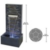 Design Toscano Modern Cascading Waterfall Wall Fountain - 3 of 3