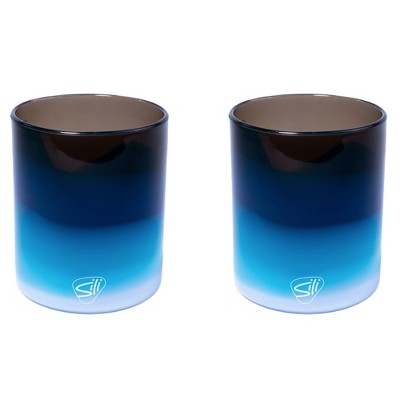 Silipint: Silicone Rocks Glasses 12oz: 2 pk - Moon Beam