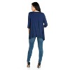 24seven Comfort Apparel Women's Elbow Length Sleeve Cardigan - 3 of 4