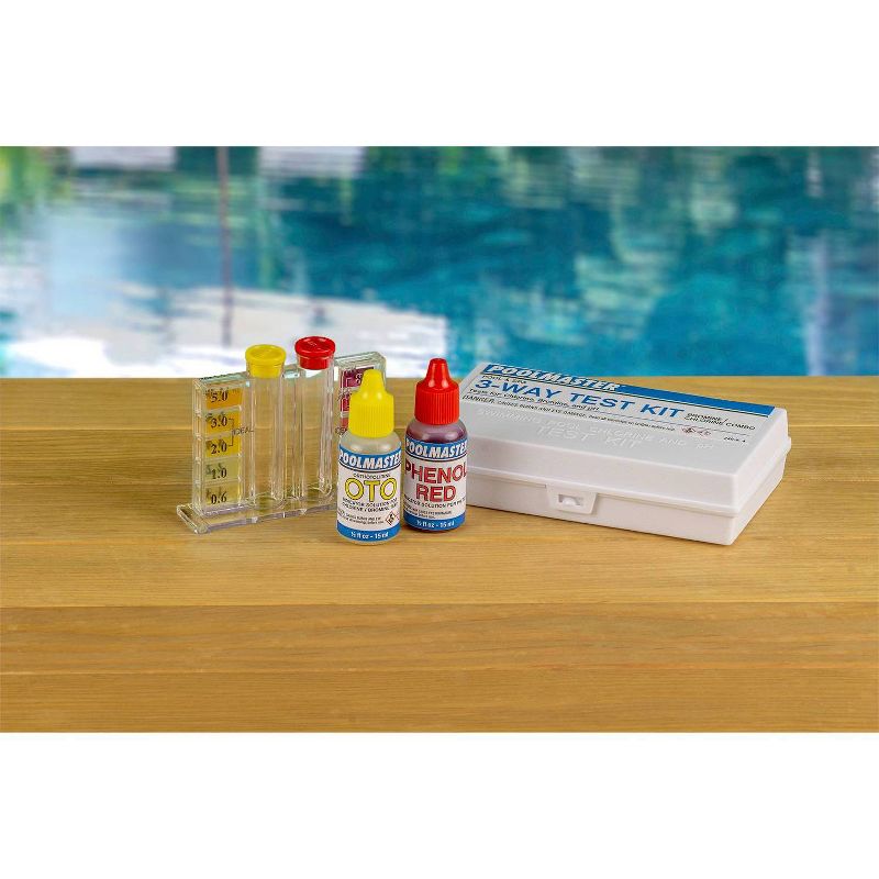 Poolmaster 3 Way Swimming Pool or Spa Water Test Kit with Case, 2 of 5