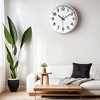 Unique Bargains Plastic Battery Powered Big Numerals Silent Clock Wall Clock 12 x 12 x 1.6 Inches - 3 of 4