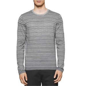 Calvin Klein Mens Jagged-Striped Pullover Sweater - 1 of 1