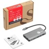 SIIG USB-C MST Video with Hub, LAN and PD 3.0 Docking - for Notebook/Desktop PC - 100 W - USB Type C - 4 x USB Ports - 3 x USB 3.0 - Network (RJ-45) - 4 of 4