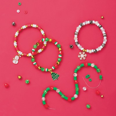 Design Your Own Christmas Wooden Charm Bracelet Kits (Pack Of-974838
