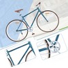 VisioGear Bicycles, Hybrid Bicycle with Single Speed, Bicycles for Men Women Adults, Commuter Bike with Adjustable Seat, Blue, 64.97"*24.41"*38.52" - 3 of 4