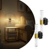DORESshop 1W Integrated LED Plug-In Night Light, Warm 3000K, Acrylic Bubble Rod, Slide Dimming, Dusk to Dawn, 1-Pack - 2 of 4