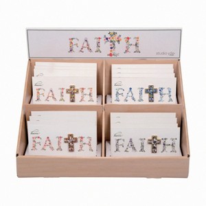 Transpac Metal 17.2 in. Multicolor Easter Faith Glitz Pins Set of 16 With Display - 1 of 3