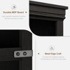 70 inch Tall Farmhouse Bookcases with Doors - 5 Tier Bookshelf, Bookshelf and Bookcase, Wooden Storage Cabinet for Living Room, Home, Office, Bedroom - 3 of 4
