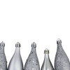 Northlight 8ct Silver Shatterproof 4-Finish Christmas Finial Drop Ornaments 5.5" - 2 of 3