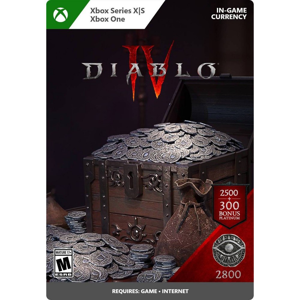 Photos - Console Accessory Microsoft Diablo IV 2,800 Platinum - Xbox Series X|S/Xbox One  (Digital)