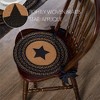 Farmhouse Jute Chair Pad Applique Star 15 inch Diameter - 3 of 4