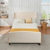 Racxily Bed Frame with 49.21"High Back Upholstered Headboard and 27.17" High Footboard,Teddy Velvet, No Box Spring Needed - 4 of 4