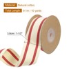 Unique Bargains Cotton Fabric Striped Grosgrain Craft Embellishments Ribbon 10 Yard - 2 of 4