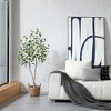 Kazeila Artificial Betula Tree in Pot, Pre Potted Faux Greenry Tree for Home Decor, Big Fake Plants - 4 of 4