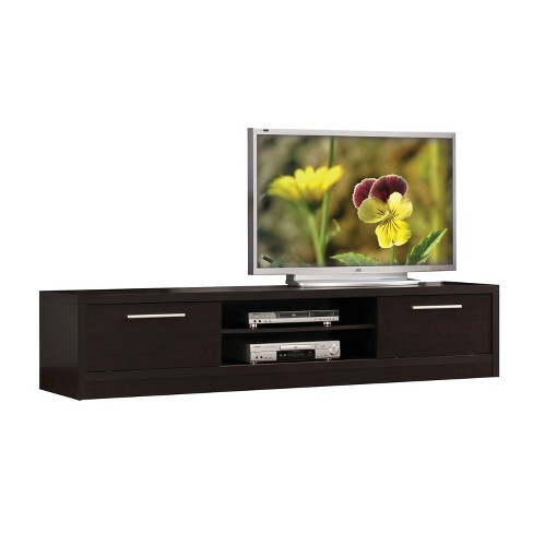 Malloy Tv Stand With 2 Doors Espresso Brown Acme Furniture Target