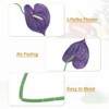 Unique Bargains Artificial Anthurium Lily Flowers for Home Decor 10 Pcs - 3 of 4