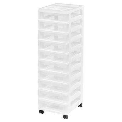 Iris 10drawer Plastic Storage Rolling Cart Target