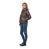 Women's Faux Leather Puffer Jacket, Puffy Coat - S.E.B. By SEBBY - 3 of 4