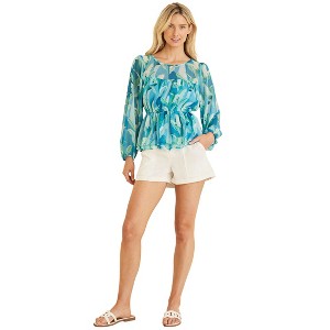 VENUS Womens Sheer Beauty Blouse - 1 of 3