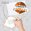 Big Dot of Happiness Basketball - Let the Madness Begin - Shaped Thank You Cards - College Basketball Party Thank You Cards with Envelopes - Set of 12 - image 2 of 4