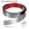 Unique Bargains Self-Adhesive Stainless Steel Mirror Finish Peel and Stick Wall Trim - 2 of 4