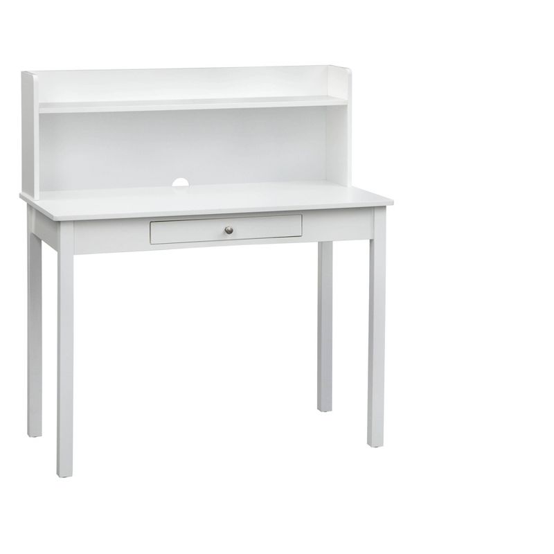 Foster Desk with Hutch White - Buylateral, 1 of 9