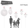 PartyWoo Balloons Clear Transparent Bubble 36 18 12 10 5 Inch 127 pcs - 2 of 4