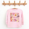 The Juniper Shop Happiness Blooms From Within Youth Long Sleeve Tee - L - Pink - 2 of 4