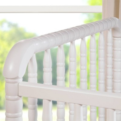 White Pine Wood 3-in-1 Convertible Crib with Wheels