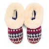 Dearfoams Women's Hannah Festive Knit Clog House Shoe Slipper - 4 of 4